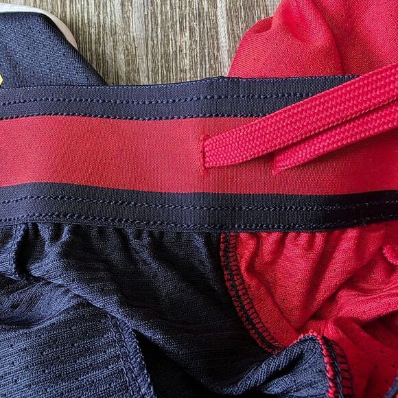 Under Armour Project Rock USA Flag Gym Training Shorts Men's M Red Blue Gold UA - Picture 11 of 12